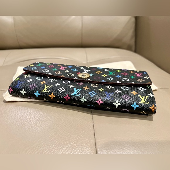Louis Vuitton▪️RARE Multicolor full size Continental Sarah wallet - Picture 5 of 12